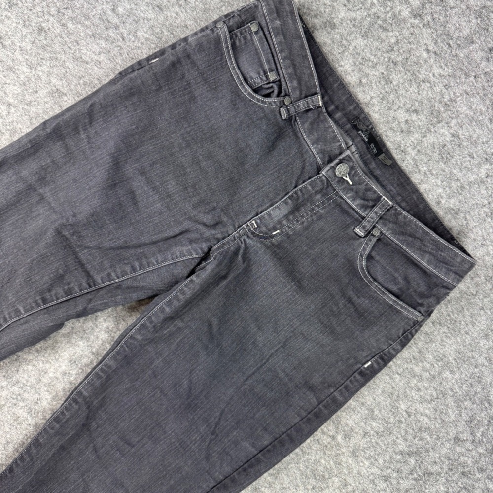Prana Kara Denim Jeans Womens 10/30‎ Charcoal Gray Organic Cotton